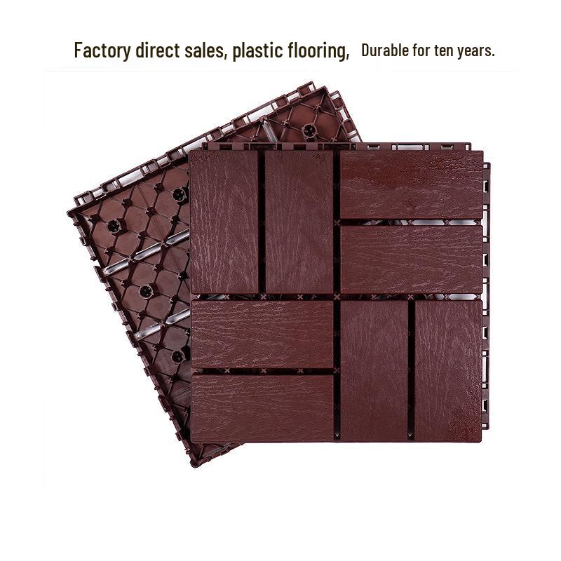 Outdoor Plastic Wood Decking for Garden, Terrace, or Rooftop Transformation