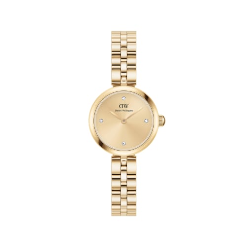 Daniel Wellington Women's DW Elan Jewelry Watch 22G Unitone, a Sophisticated Luxury Timepiece with a Mesh Dial. A Popular Gift Idea.