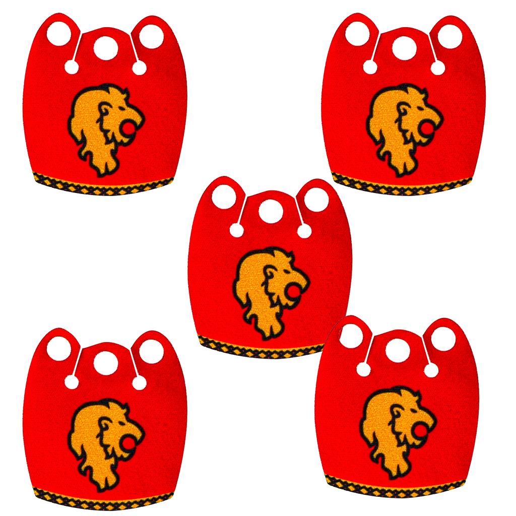 MOC Officer Cape Building Blocks Kit Medieval Lion Knights Figures Accessories Shawl Imitation Fur Cloak Bricks Toys Boys Gift