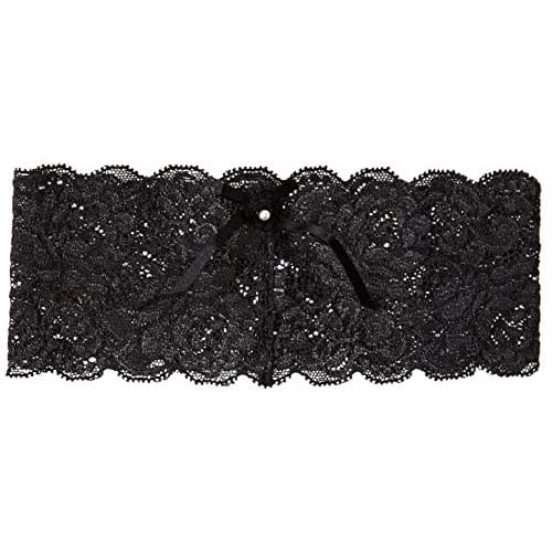 La-Pomme Transparente All-Stretch Spitze Schlafmaske, Damen, 51303, Schwarz, Japan, Größe F (Freie Größe)