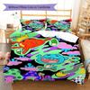 Gumball Amazing World Pattern Bedding Quilt Set Quilt Cover Pillowcase Home Decoration Gift (1 * Duvet Cover + 2 * Pillowcase, Without Core)