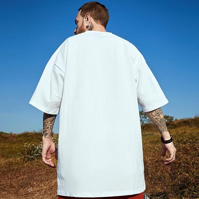 

T09 Polyester Printed Short-Sleeve Plus-Size T-Shirt for Men (M-8XL) L