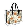 Cute Ghost Fall Leaf Printed Tote Bag Casual Handbag for Daily Use