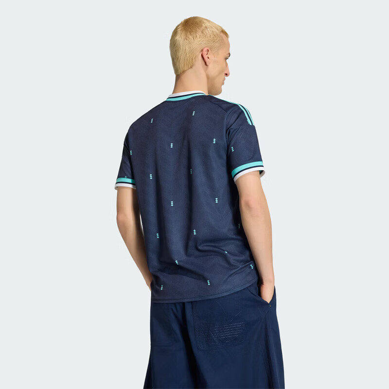 Adidas Originals V-neck Short-sleeved Logo Football Jersey for Men