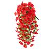 1 PCS Artificial Flowers For Outdoors Faux Plants Silk Morning Faux Flowers With Leaves Realistic Hanging Petunias Plants For Home Garden Decor