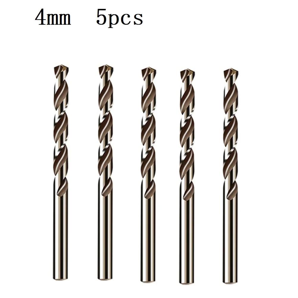 5//6/10pcs HSS M35 Cobalt Drill Bit 1mm 1.5mm 2mm 3mm 4mm 5mm For Stainless Steel High Speed Auger Drill Press Power Tool Parts