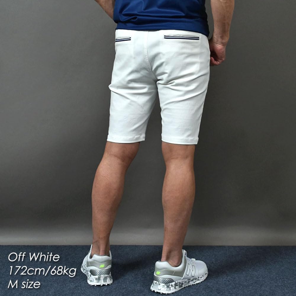 COMON GOLF Men's Stretch Golf Shorts with Cooling Touch, Super Stretch, Spring/Summer Shorts, Size 2XL, Black, CG-NF151