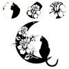 Cat Metal Wall Art Decor Artwork Decoration Hanging Ornament for Shop Above Bed