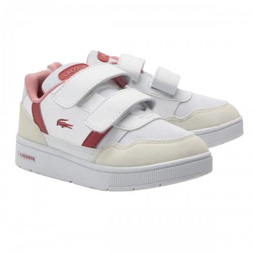 Lacoste Barns/Kids T-Clip Syntetisk Semsket Skinn Treningssko