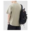 Men Crew Neck Short Sleeve T Shirt With Small Embroidery Loose Fit Casual Daily Tops