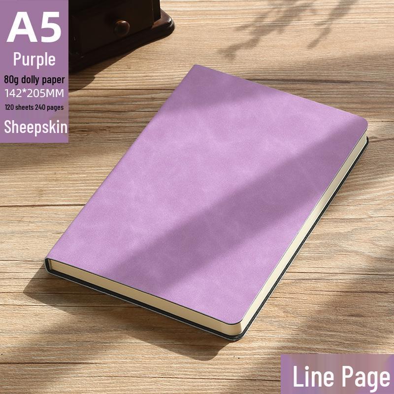 High-Quality A5 Leather Softcover Notebook for Students and Professionals