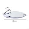 5 Pieces Fishing Spoons Lures Bass Baits Vertical with Hooks Freshwater Jigging