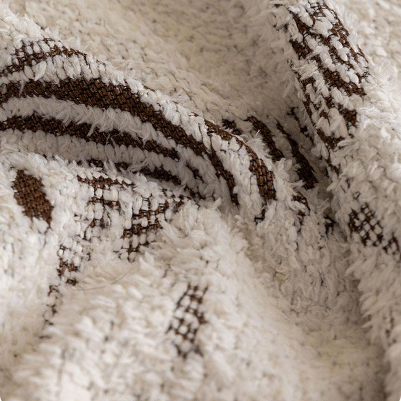 French Zebra Printed Sofa Towel with Tassels All-Inclusive Sofa Cover for Four Seasons Multifunctional Blanket for Home Office
