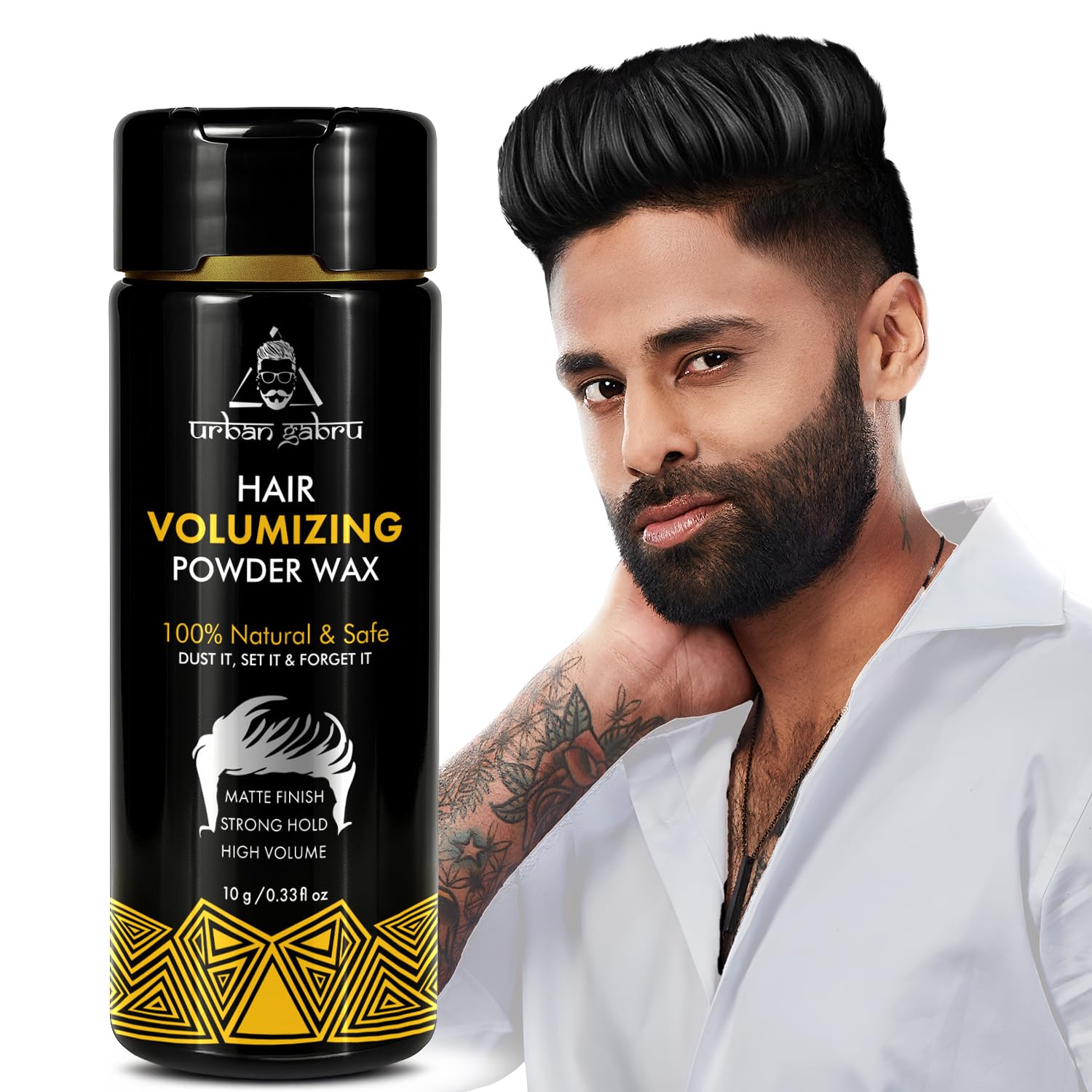 

Urbangabru Hair Volumizing Powder Wax for Men 10 Gram Pack | Matte Finish Strong Hold Styling
