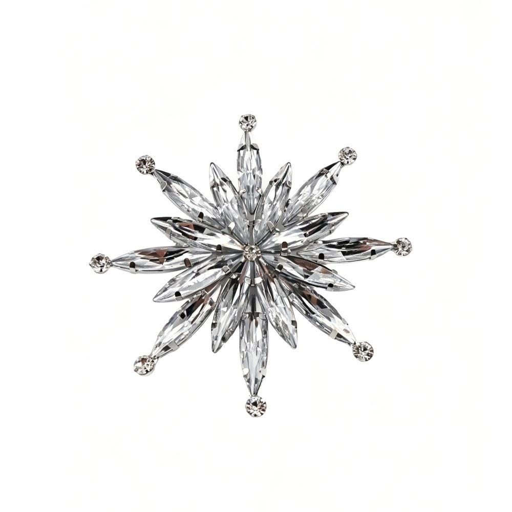 Body Jewelry Rhinestone Brooch Decorative Clothing Chest Flower Irregular Flower Brooch Party