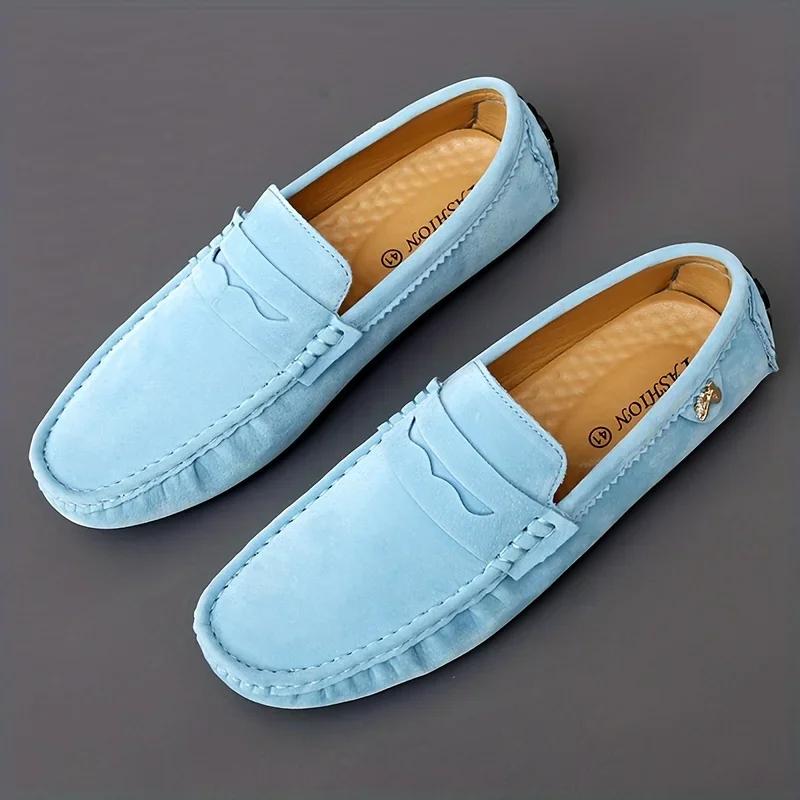 Fashion Couples, family casual shoes Fashion men's and women's flat shoes, driving, handmade, color large size small size 35-48 loafers