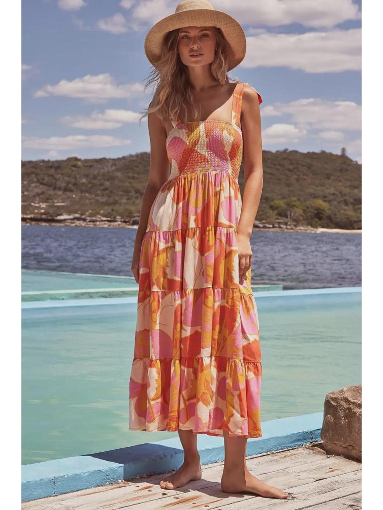 European & American Sleeveless Summer Dress - Printed Long Suspender Style for Casual or Commuting Wear