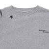 Bluetail Melange Gray Shoulder Slit Sweatshirt Aaa2ts08mg