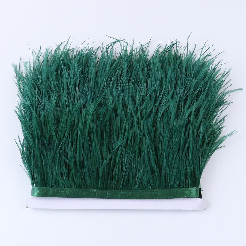 Feather8-15cm Purple Ostrich Feathers Trim 10M Fluffy Feather Fringe for Crafts Wedding Party Decoration Ribbon Dress Clothing Sewing