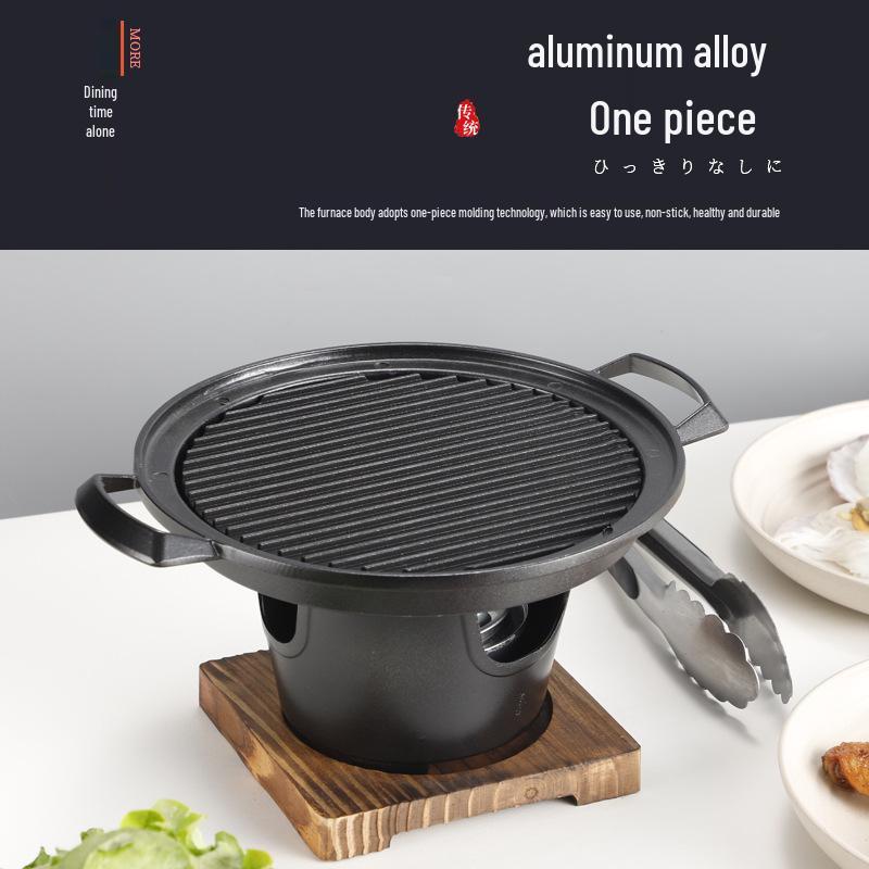 Zibo Portable Charcoal BBQ: Mini Japanese Alcohol Stove for Indoor/Outdoor Use