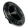 Genuine Mercedes-Benz Laurel Wreath Hood Emblem, Black, A0008173305