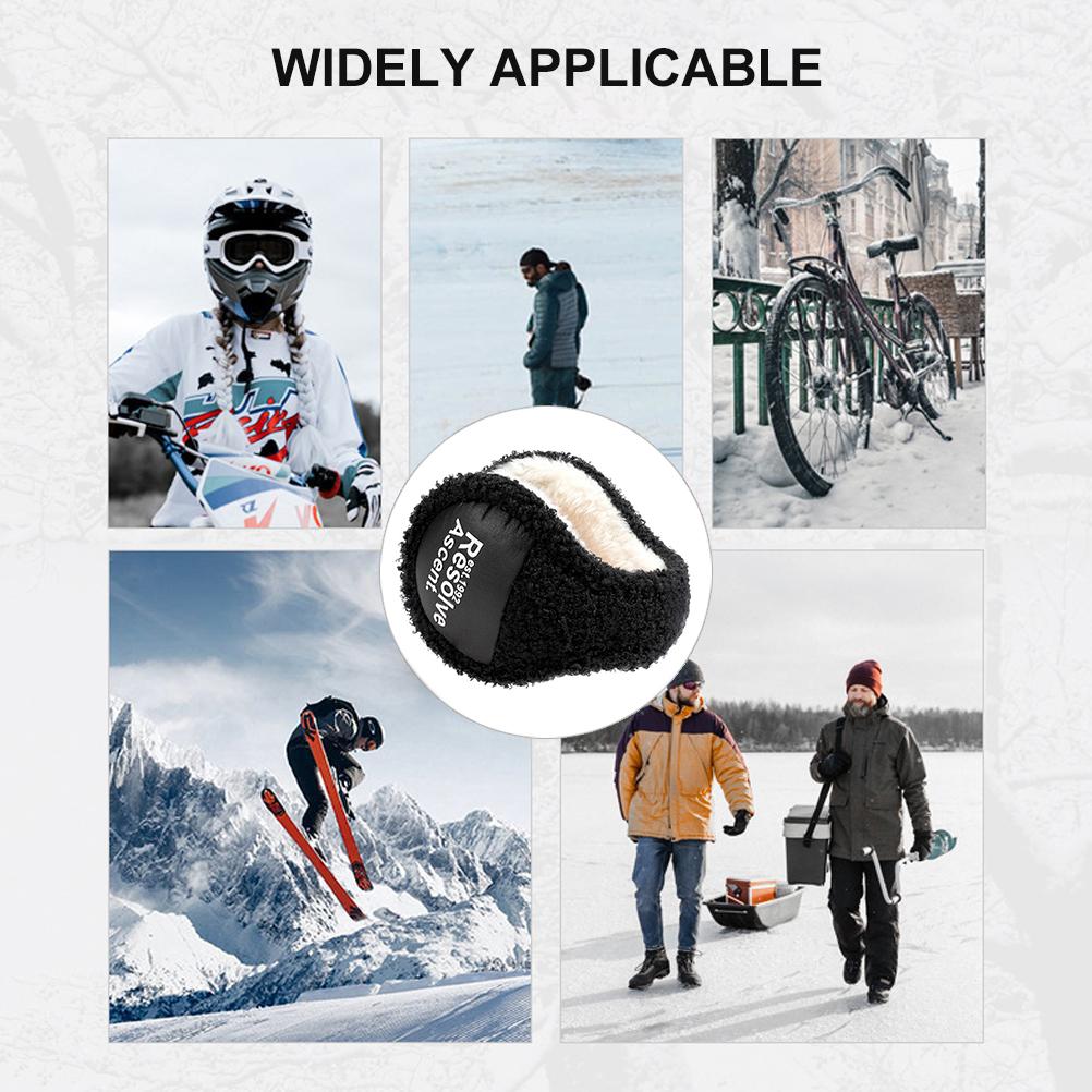 Winter Ear Warmers Adjustable Foldable Earmuffs for Men and Women Fleece Ear Warmers for Outdoor