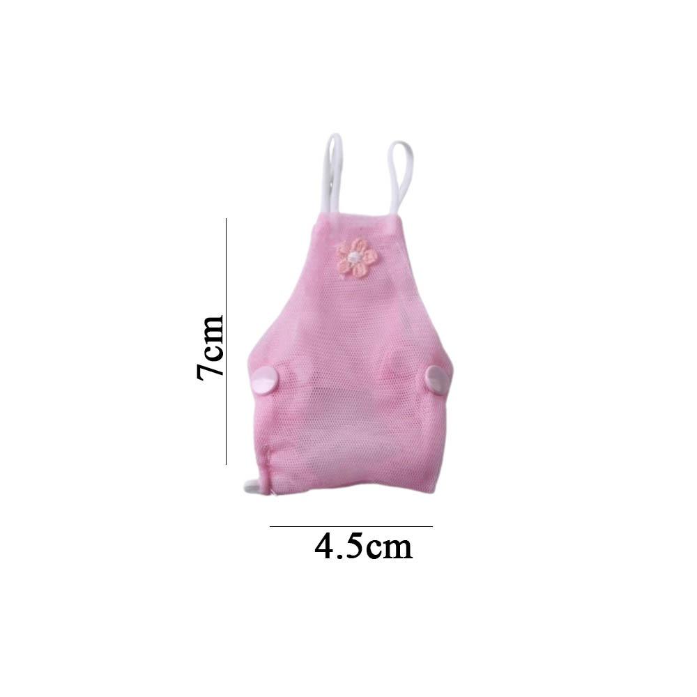 Mesh Bird Diaper Harness Adjustable Pet Bird Nappy Suit Cute Bird Harness Vest Pet Bird Supplies Pink-S