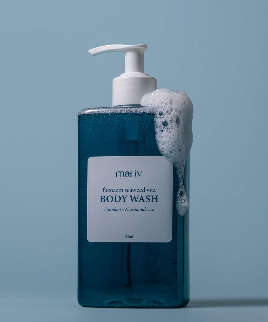 Fucoacin Seaweed Vita Body Wash + Body Lotion [Free Shower Ball Included]