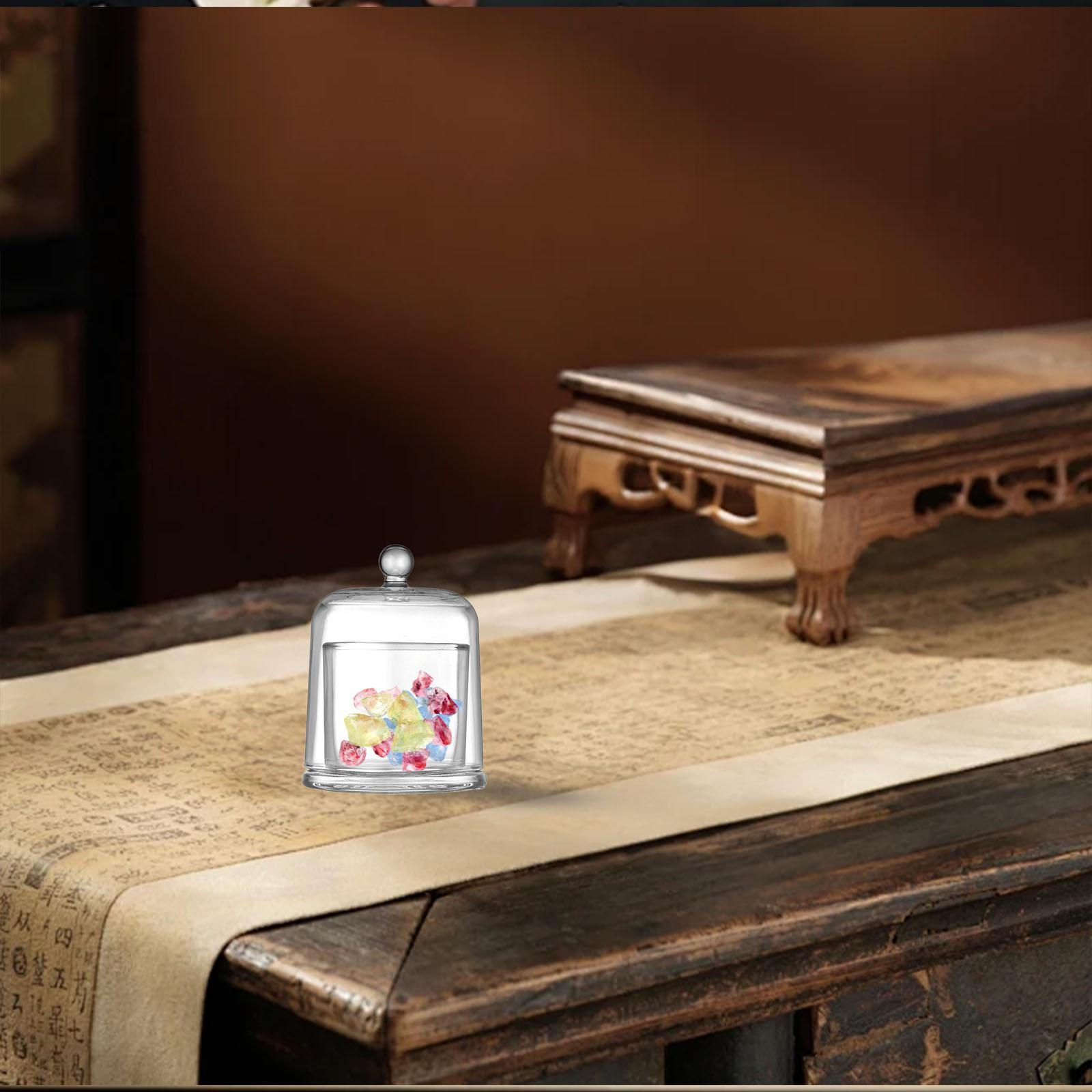 

Прозрачный колпак со стеклянным куполом, витрина, настольное украшение для небольших десертов