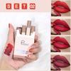 Pudaier Silk Soft Smoke Tube Lipstick Set Matte Soft Mist Portable Moisturizing Non-dry Lipstick