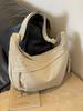 Casual Large Capacity Canvas Shoulder Bag With Zipper For Daily Use
