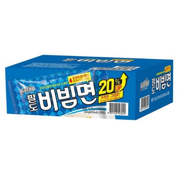 Paldo bibim noodles 156g, 20 pieces