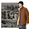 MINISO Men's Heavyweight Plush-Lined Stand Collar Winter Jacket