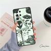 Alien Martian Humans Arent Real phone case For Samsung Galaxy S24 S25 S23 S22 Ultra Note 10 20 Plus S20 S21 FE Cover
