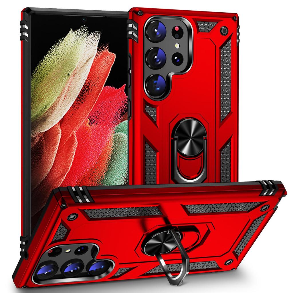 Compatible Samsung Ultra Military Armor Phone Case: S26, S25, S24 Stand with Drop-Proof Protection