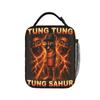 Tung Tung Tung Sahur Is Calling Funny Italian Brainrot Lunch Bag Casual Lunch Box For Child Picnic Cooler Bag Thermal Lunch Bags