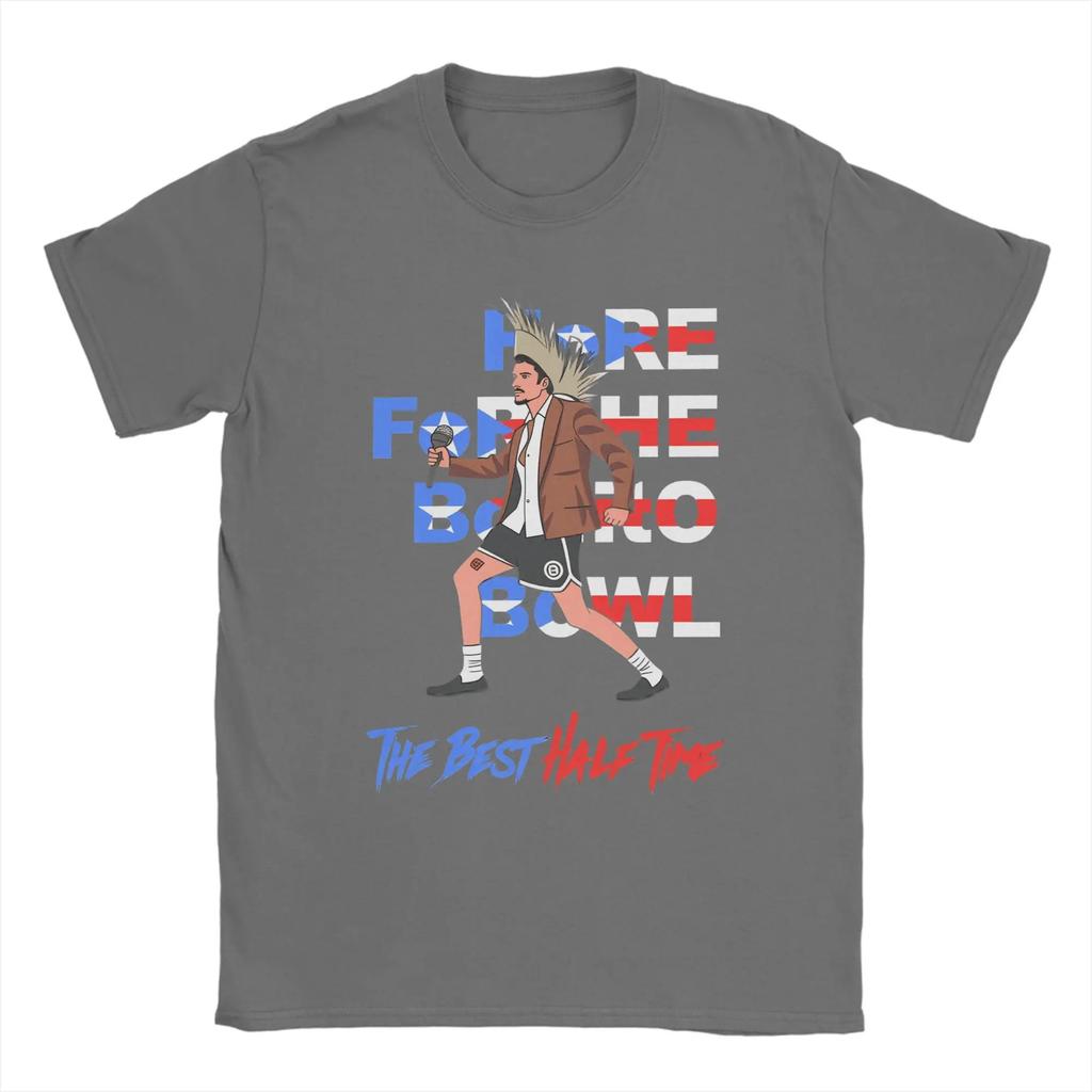 Bad Bunny Puerto Rican Flag Benito Bowl T Shirts Unisexs Pure Cotton Tshirts Crewneck Tees Short Sleeve Clothes Plus Size