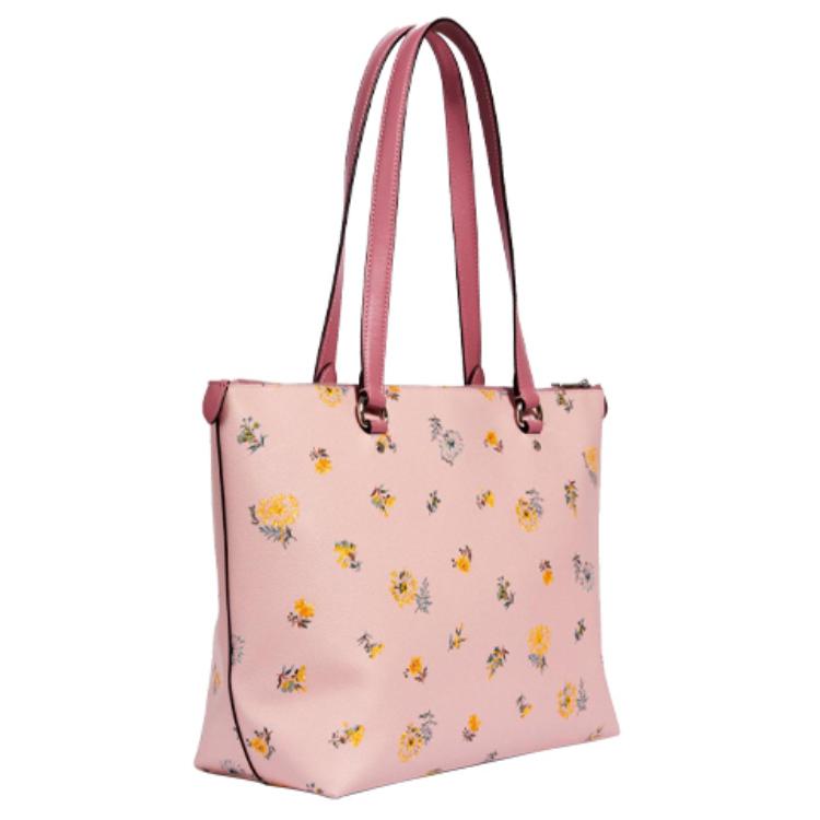 New COACH Gallery Leather Tote Bag, Shopping Bag, Handbag, Shoulder Bag Women's Pink 2713-SVR59
