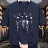 New Summer Men's Fashion T-shirt Personality Playing Cards Printed Men's T-shirt Top