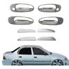 ABS Side Door Handle Cover Trim Chrome For 1996-2000 Toyota Corolla AE110 AE111