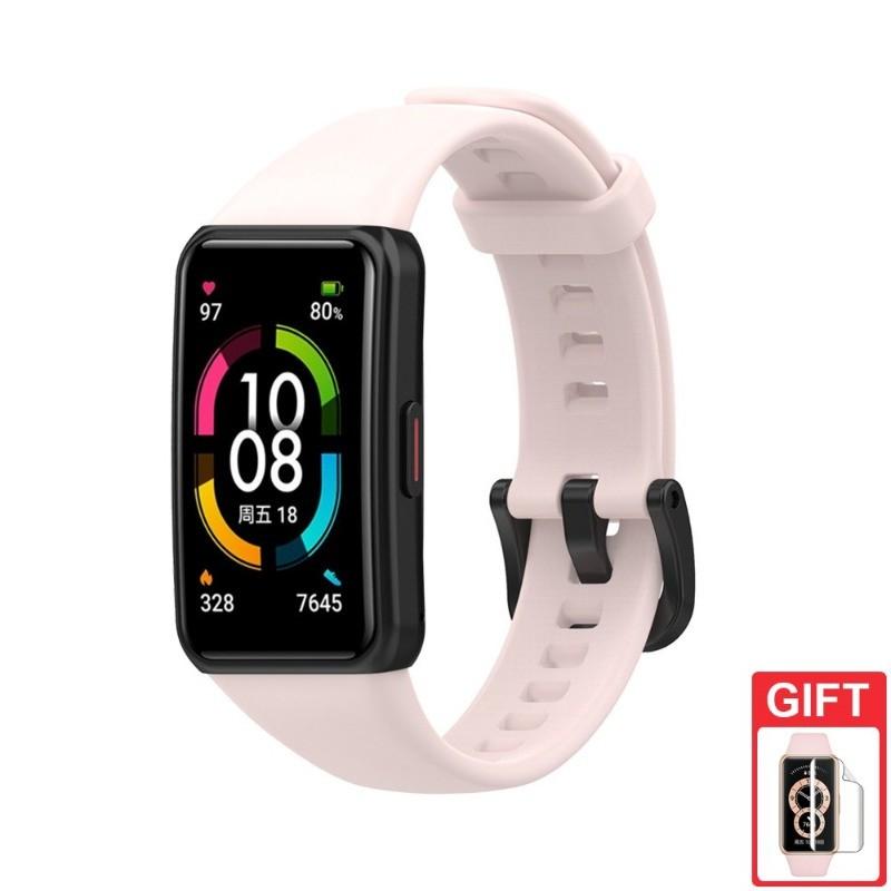 Silikonarmband Ersatzarmband für Huawei Band 6 Armband Ersatzbänder Zubehör für Honor Band 7 6