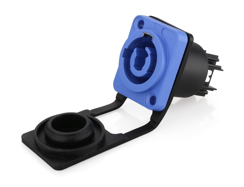 3P Stage Lighting Beam Light with Aviation Plug, LED Display, and XLR Waterproof Male/Female Socket.