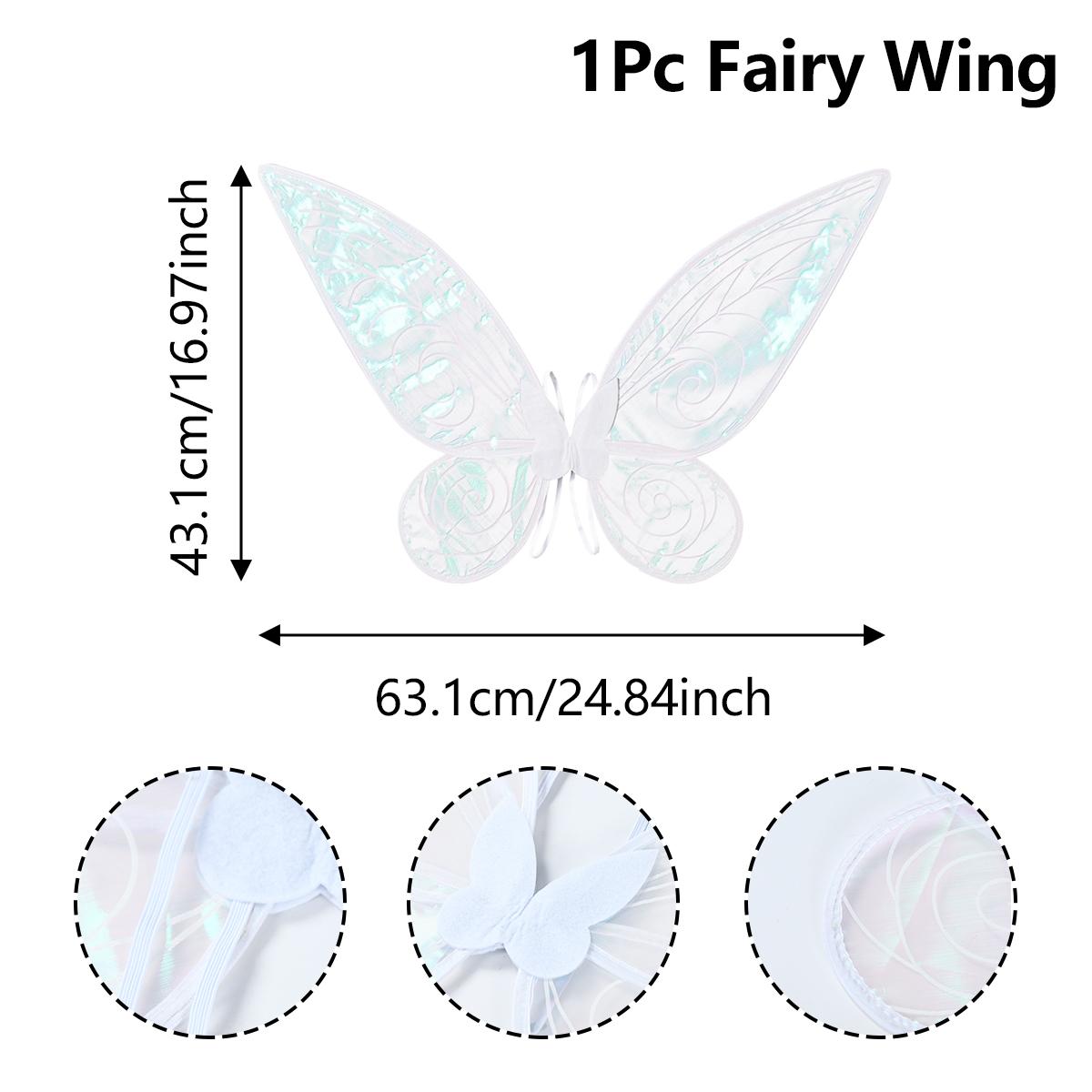 

Костюм Феи Крылья Счастливый 1-й День Рождения Украшение Подарки для Детей Цветные Крылья Бабочки Ангела Для Детского Праздника Девочки