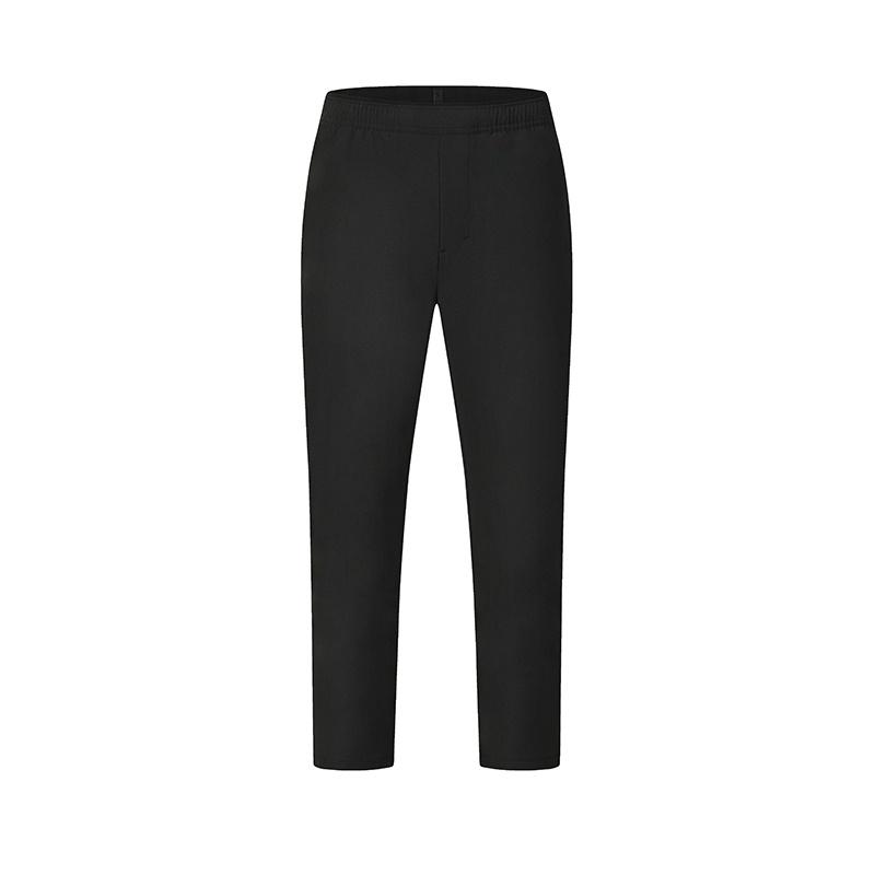 FILA A.P. Classic Minimalist Basic Sports Training Versatile Comfortable Solid Color Woven Casual Pants Men pants Deep-Black A11M621814FBK