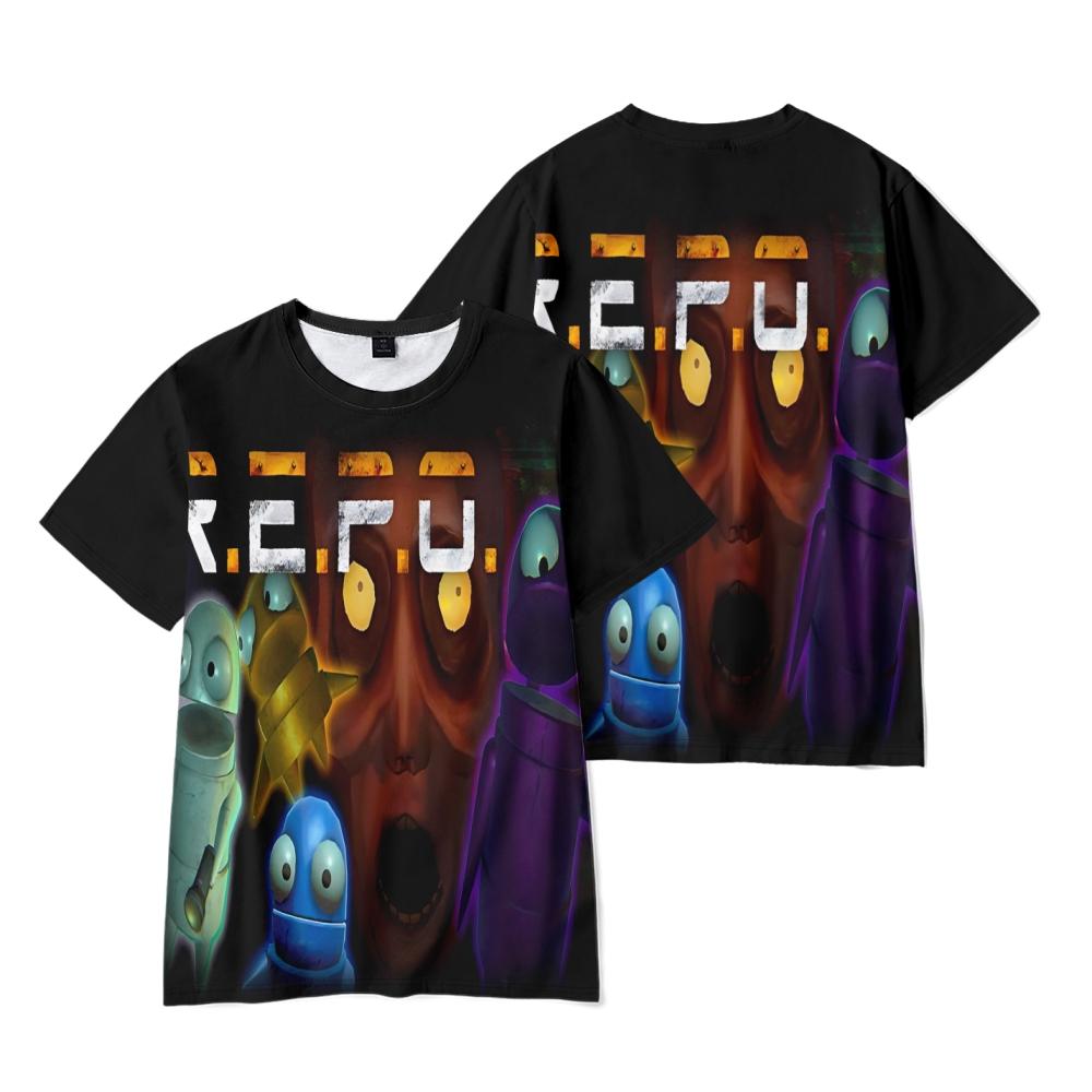 T Shirt for Men Summer Clothing Fitness REPO Printed O Neck T-shirt for Male Oversized Men R.E.P.O T-shirts Tops