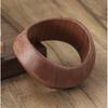 Bohemia Style Fashion Fashion Square Ethnic Style Brown Wood Stylish Wide Bracelet Retro Hand Jewelry
