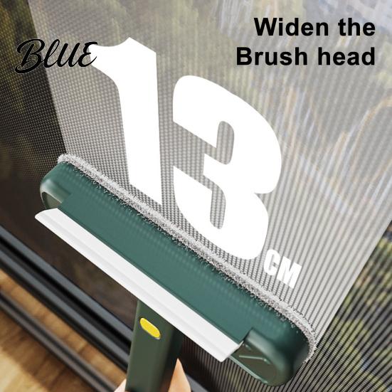 Handheld Window Cleaning Brush 2 in 1 Screen with Extendable Handle Tight Corner Removable Lightweight Reusable Cleaner Scrubber