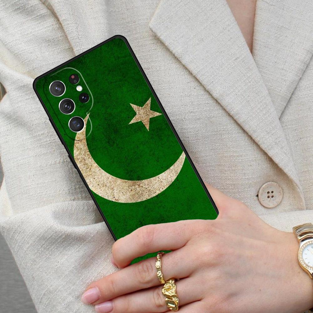 Pakistan Flag Cell Phone Case for Samsung Galaxy S26 Ultra S25 S24 S23 S22 S21 S20 Note10 Cover