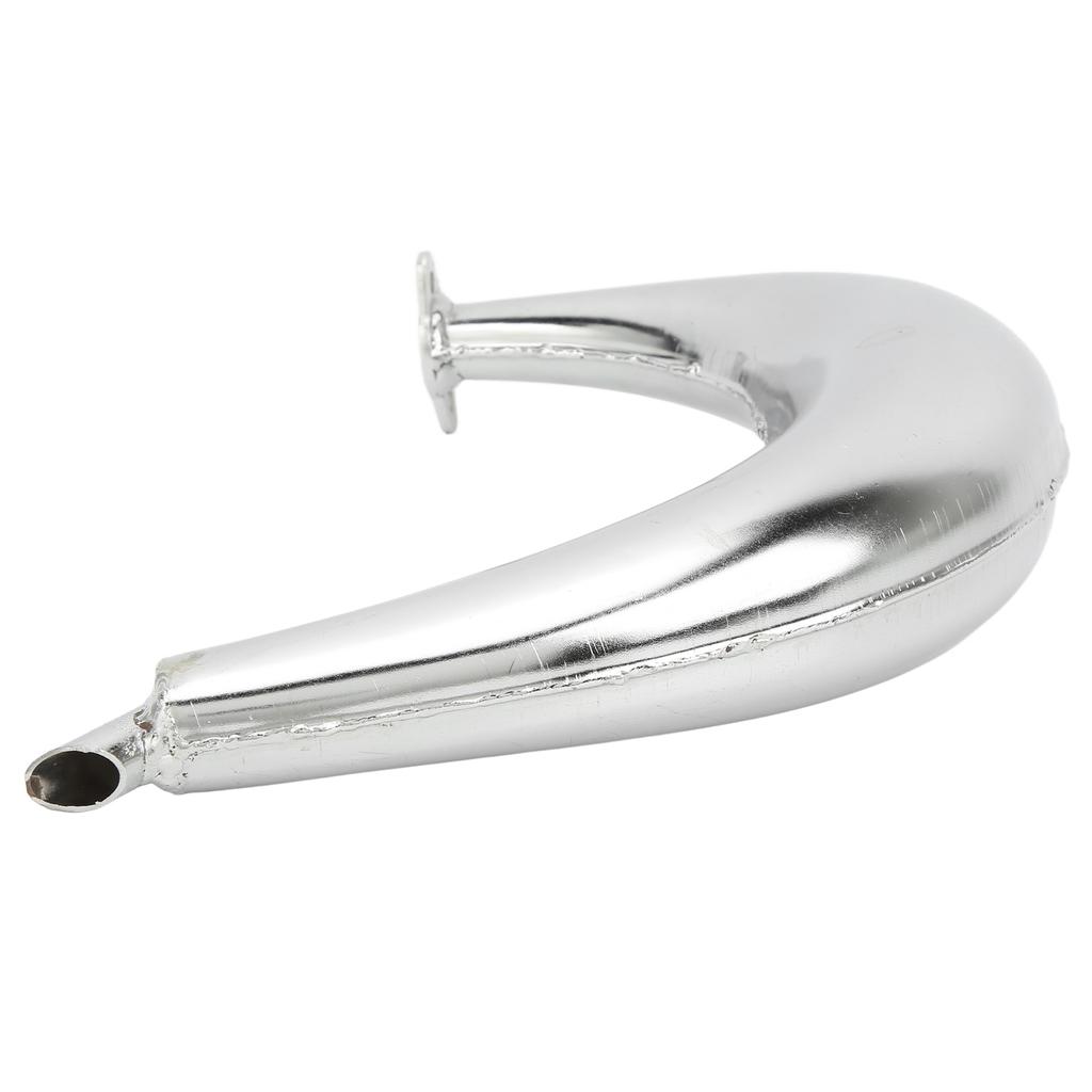 Aluminiumlegierung Auspuffrohr Schalldämpfer Halbmond Bananenform für 49‑80CC 2-Takt Motorräder Motorisierte Fahrräder