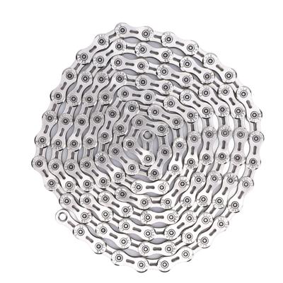 12-Gang Fahrradkette Halbhollow Extra Leicht Mountainbike Rennradkette mit 2 Kettenschlössern Elektrosilberung